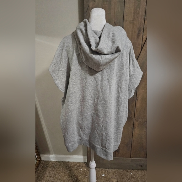DAILY PRACTICE By Anthropologie Team Spirit Sleeveless Hooded Sweatshirt.XL NWT - Picture 12 of 12